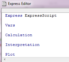EXPRESS-Script Aufbau